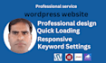 created responsive wordpress website