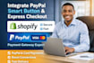 integrate paypal smart button and express checkout on shopify