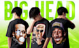 design custom big head 90s vintage bootleg rap tee