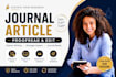 proofread and edit journal article or manuscript