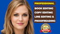 do copy editing, line editing and proofreading