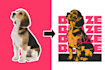transform your pet photo into a cool overprint style art
