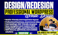 design or redesign a professional wordpress website