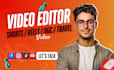 do instagram reels video editing, ugc, wedding, podcast, youtube travel video