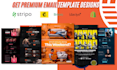 design klaviyo flows email blast html email template email design using stripo