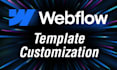 do webflow template customization