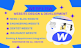 design your news,blog,dentist,and insurance website in webflow