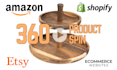 create a 360 degree spin amazon product video