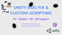 fix or write the code for your unity project
