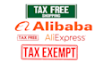 do alibaba and aliexpress tax exemption