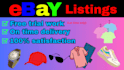 do ebay product listing, ebay listing, ebay lister, ebay product upload