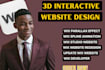 create 3d animated wix website design wix studio  3d interactive website wix seo