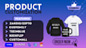 setup customily, 2d,3d zakeke, teeinblue, kickflip, customall customization