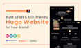 develop hugo website with fast, modern, and scalable