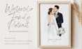 draw couple and family portrait illustration