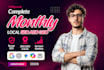 do monthly local seo, GEO, aeo, off page backlinks link building