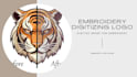 digitize image for embroidery logo in dst pes pxf, wamiq