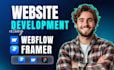 design or develop framer website, webflow website, convert figma to framer