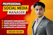 manage facebook, instagram, and tiktok pages with high quality content