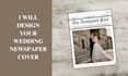 design your wedding newspaper cover