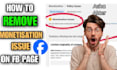 facebook page monetization issue remove  in 15 minutes