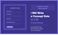write a concept note or letter of intent for ngo funding
