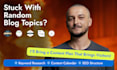 create a content plan for your website or blog