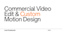 create promo saas video editing and motion graphics