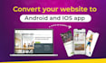 convert your website into an android and ios mobile app