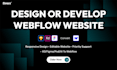 create a responsive webflow website with custom UI UX design