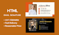 create professional HTML email signature