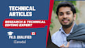 write technical articles and research