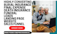 generate death insurance lead burial senior insurance final expense sales funnel