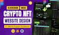 bitcoin crypto blockchain, web3 nft marketplace website design
