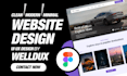 do website ui design, dashboard UI UX design using figma