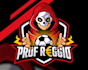 design football tournament and league mascot badge logo