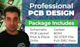 design schematics, pcb board, layout, gerber files, bom