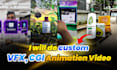 do custom vfx, cgi animation video
