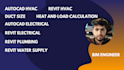 do electrical hvac plumbing  layout plan and design using revit and autocad