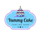 make beautiful classic yummy cake logo