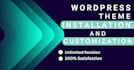 do themeforest wordpress theme installation and customization