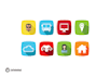 design a simple, flat icon or logo