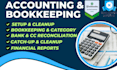 do quickbooks online and xero setup, bookkeeping