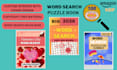 make niche based word search puzzle activity book, interior, and cover for KDP