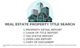 provide real estate property title search