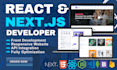 be your front end web developer with next js or react js