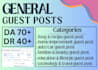 do guest posts on da70 general blog