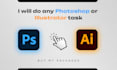 do any photoshop or illustrator task