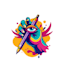 make remarkable enhance art school logo