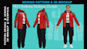 specialize in sewing patterns, 3d clothing mockups